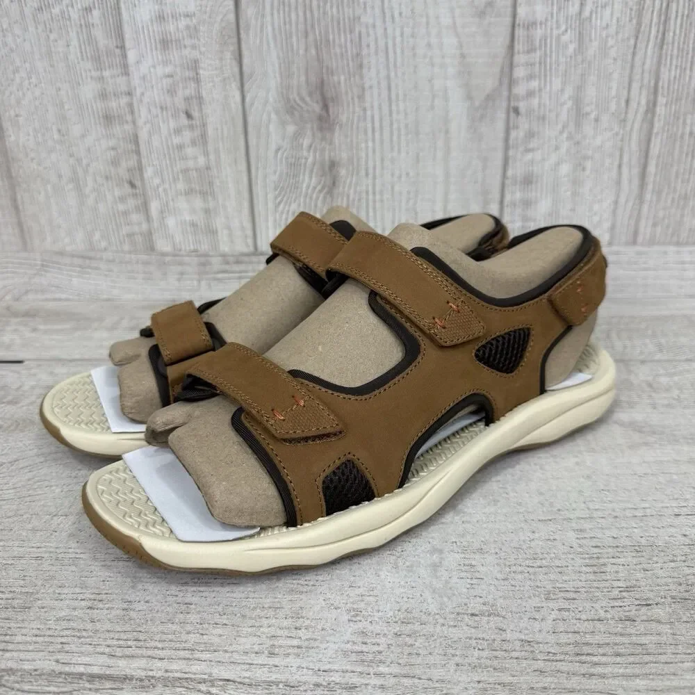 Sperry Deltona Men's Size 10.5 Strap Sandal Tan MM-236 Beach Travel Comfort New